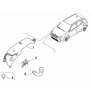 Jeep Avenger 2023-Present Bodyshell, Panels (Front Part) Screw