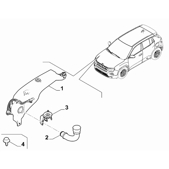 Jeep Avenger 2023-Present Windscreen Wiper Screw