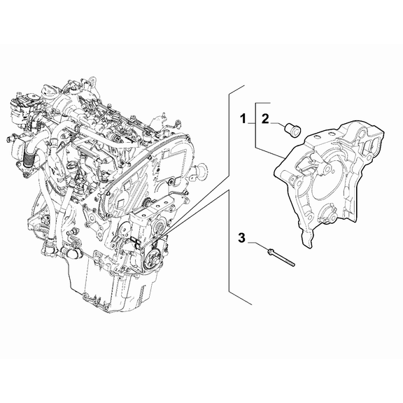 Jeep Renegade 2015-Present Engine Suspensions Screw
