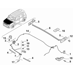 Jeep Wrangler 2018-Present Front Bumper And Fascia Nut