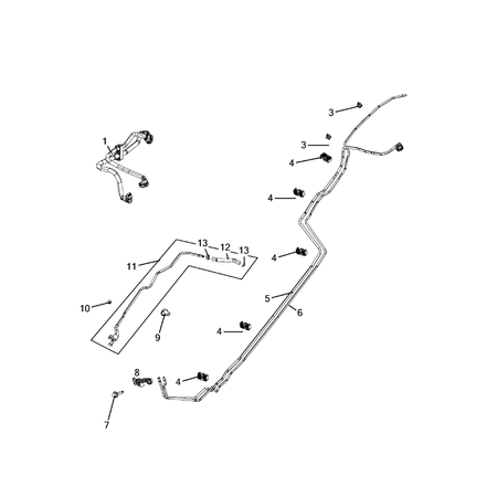 Jeep Cherokee 2014-2018 Fuel Lines Pipe