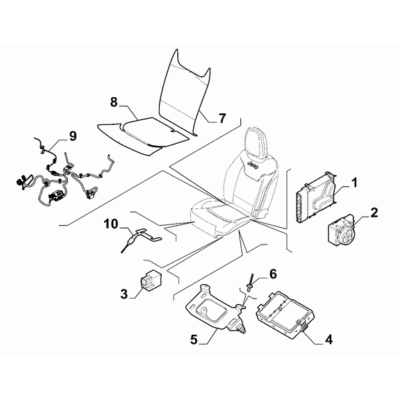 Jeep Renegade 2015-Present Front Seats Sensor