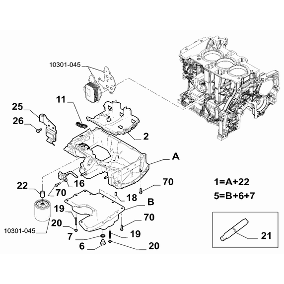 Jeep Avenger 2023-Present Oil Cap And Base Cover Seal Gasket