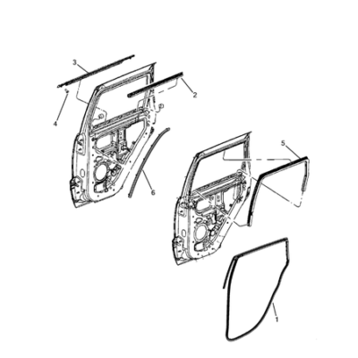 Jeep Grand Cherokee 2011-2020 Weatherstrips And Seals Rubber Weather_Strip