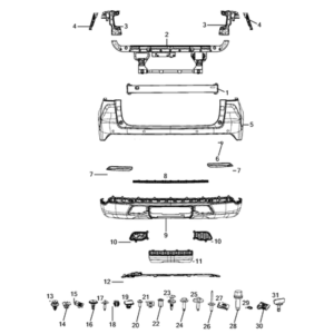 Jeep Renegade 2015-Present Side Front Doors Framing