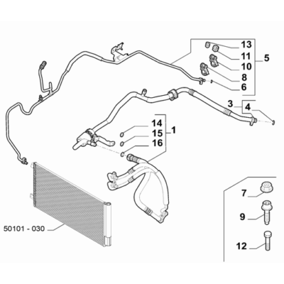 Jeep Renegade 2015-Present Ventilation And Heating Hose