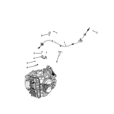 Jeep Cherokee 2014-2018 Gearshift Controls And Related Parts Nut