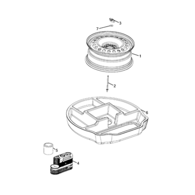Jeep Cherokee 2014-2018 Wheel Spare Wheel