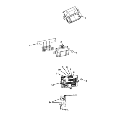 Jeep Cherokee 2014-2018 Keys, Modules And Engine Controllers Bracket