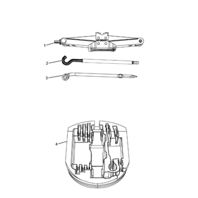 Jeep Grand Cherokee 2011-2020 Jack Stowage Tool