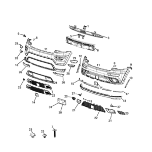 Jeep Renegade 2015-Present Bodyshell,Structure (Front Part) Bracket