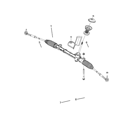 Jeep Grand Cherokee 2021-Present Steering Gear Screw