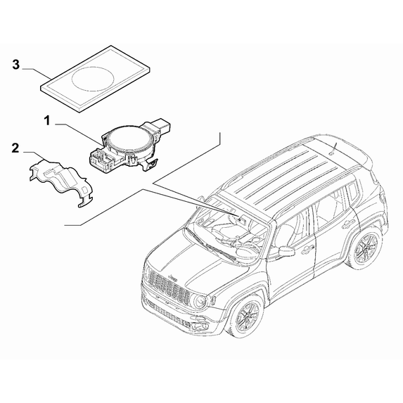 Jeep Renegade 2015-Present Windscreen Wiper Clip