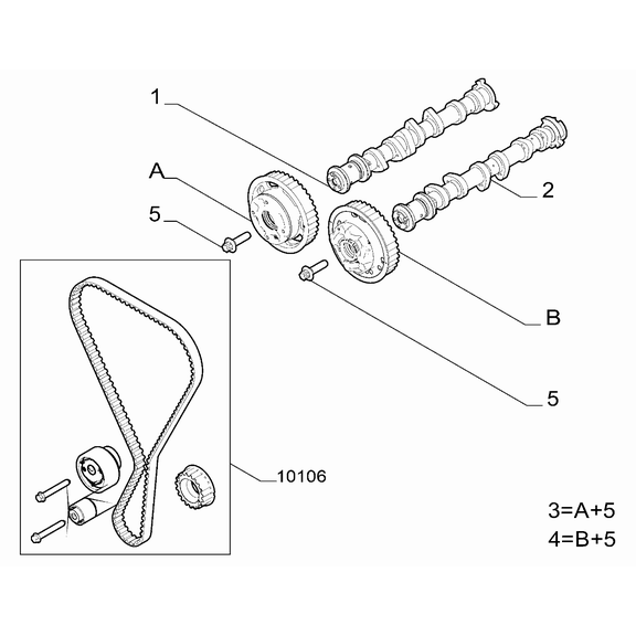 Jeep Avenger 2023-Present Distribution Camshaft