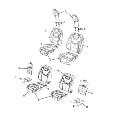 Jeep Cherokee 2014-2018 Front Seats – First Row Protection