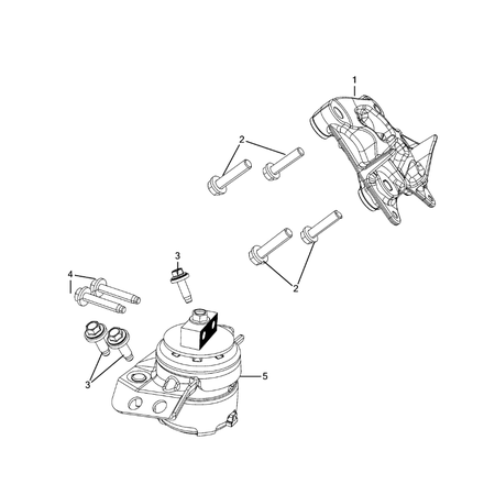 Jeep Wrangler 2018-Present Engine Mounting Screw