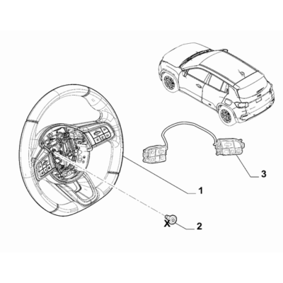 Jeep Avenger 2023-Present Steering Gear Steering Wheel