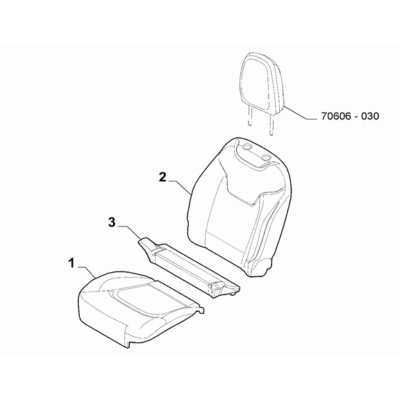 Jeep Renegade 2015-Present Front Seat Lining Cushion Lining