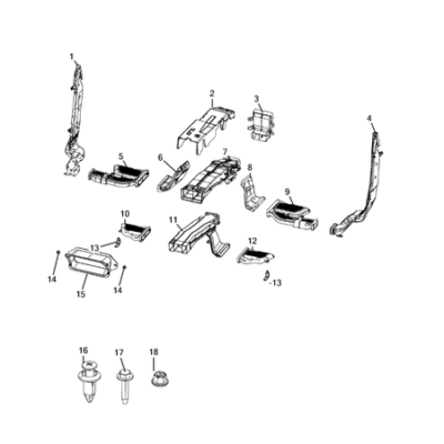 Jeep Grand Cherokee 2021-Present Air Ducts Air Ducting