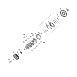 Jeep Compass 2017-Present Crankshaft, Piston, Drive Plate, Flywheel, And Damper Bearing