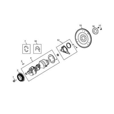 Jeep Grand Cherokee 2021-Present Crankshaft, Piston, Drive Plate, Flywheel, And Damper Bearing