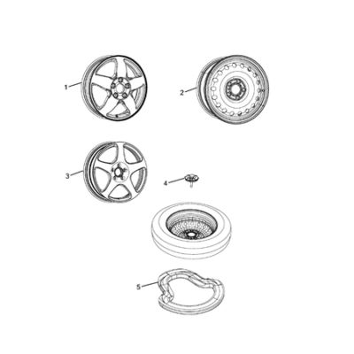 Jeep Grand Cherokee 2011-2020 Wheel Spare Spring