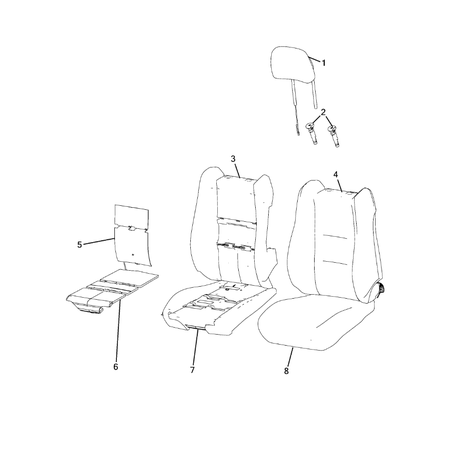 Jeep Grand Cherokee 2011-2020 Front Seats – First Row Sleeve