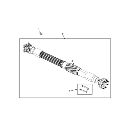 Jeep Wrangler 2018-Present Drive Shaft Propeller Shaft