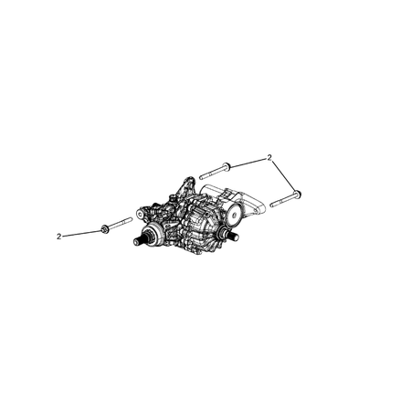 Jeep Compass 2017-Present Rear Axle: Housing, Differential And Vent Screw