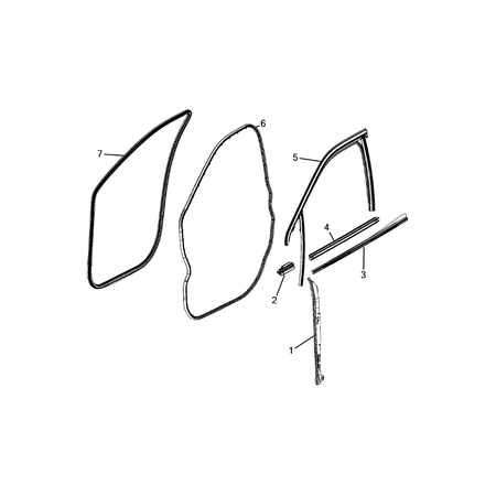 Jeep Compass 2017-Present Weatherstrips And Seals Rubber Weather_Strip