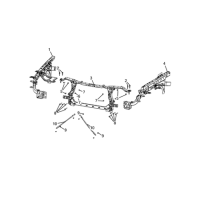 Jeep Wrangler 2018-Present Radiator And Related Parts; Charge Air Cooler Striker Plate