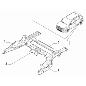 Jeep Avenger 2023-Present Floor Pannel Crossrail