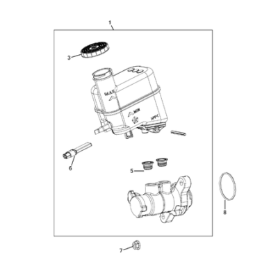 Jeep Cherokee 2014-2018 Brake Master Cylinder Seal Gasket