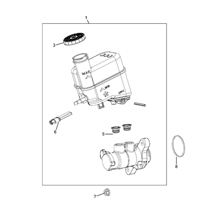 Jeep Cherokee 2014-2018 Brake Master Cylinder