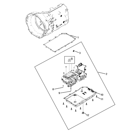 Jeep Grand Cherokee 2021-Present Valve Body, Accumulator, Solenoid And Parking Sprag Screw