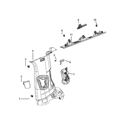 Jeep Grand Cherokee 2021-Present Panels – Moldings – Scuff Plates, Pillar, Cowl, 1/4 Panel Trim And Cargo Covers Moulding