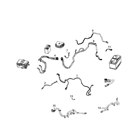 Jeep Grand Cherokee 2021-Present Battery, Battery Tray And Cables Cable Harness
