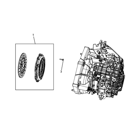 Jeep Compass 2017-Present Clutch Screw And Washerassy