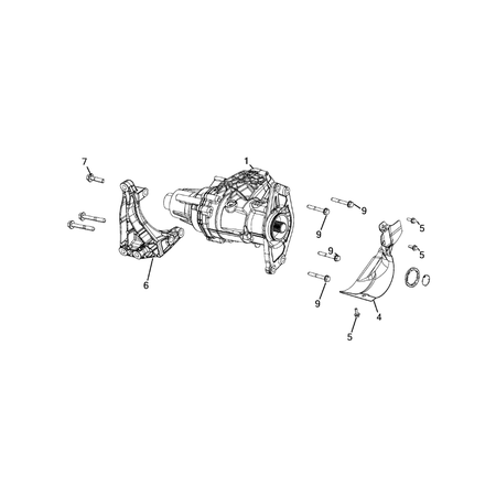 Jeep Compass 2017-Present Transfer Case And Ptu Assembly Bracket