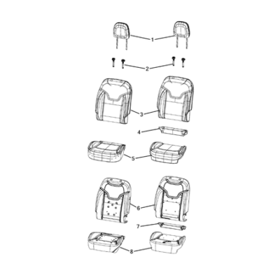 Jeep Compass 2017-Present Front Seats – First Row Sleeve