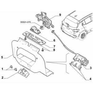 Jeep Renegade 2015-Present Accesory For Panels Rear Door Grill