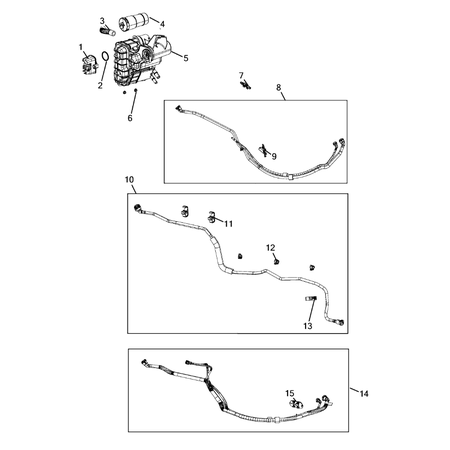 Jeep Cherokee 2014-2018 Vacuum Canister/Leak Detection Pump Hose