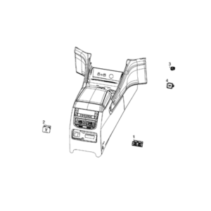 Jeep Wrangler 2018-Present Battery, Battery Tray And Cables Screw And Washerassy