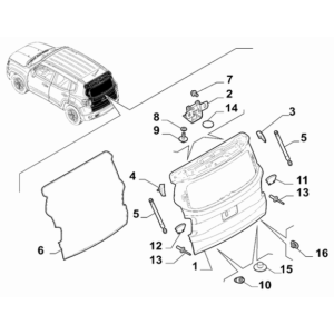 Jeep Avenger 2023-Present Back Door Glass