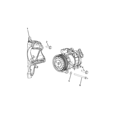 Jeep Compass 2017-Present Air Conditioner Compressor And Mounting Bracket