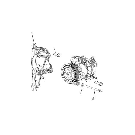 Jeep Compass 2017-Present Air Conditioner Compressor And Mounting Plane Washer