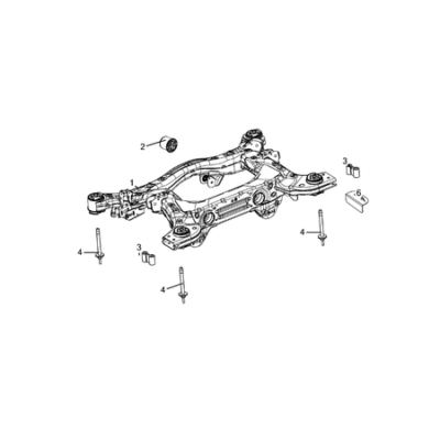 Jeep Grand Cherokee 2021-Present Rear Suspension And Cradle Floor Pan