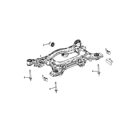 Jeep Grand Cherokee 2021-Present Rear Suspension And Cradle Plug