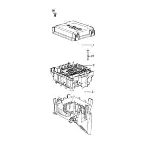 Jeep Wrangler 2018-Present Battery, Battery Tray And Cables Bracket