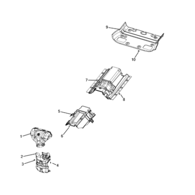 Jeep Cherokee 2014-2018 Exhaust System Nut